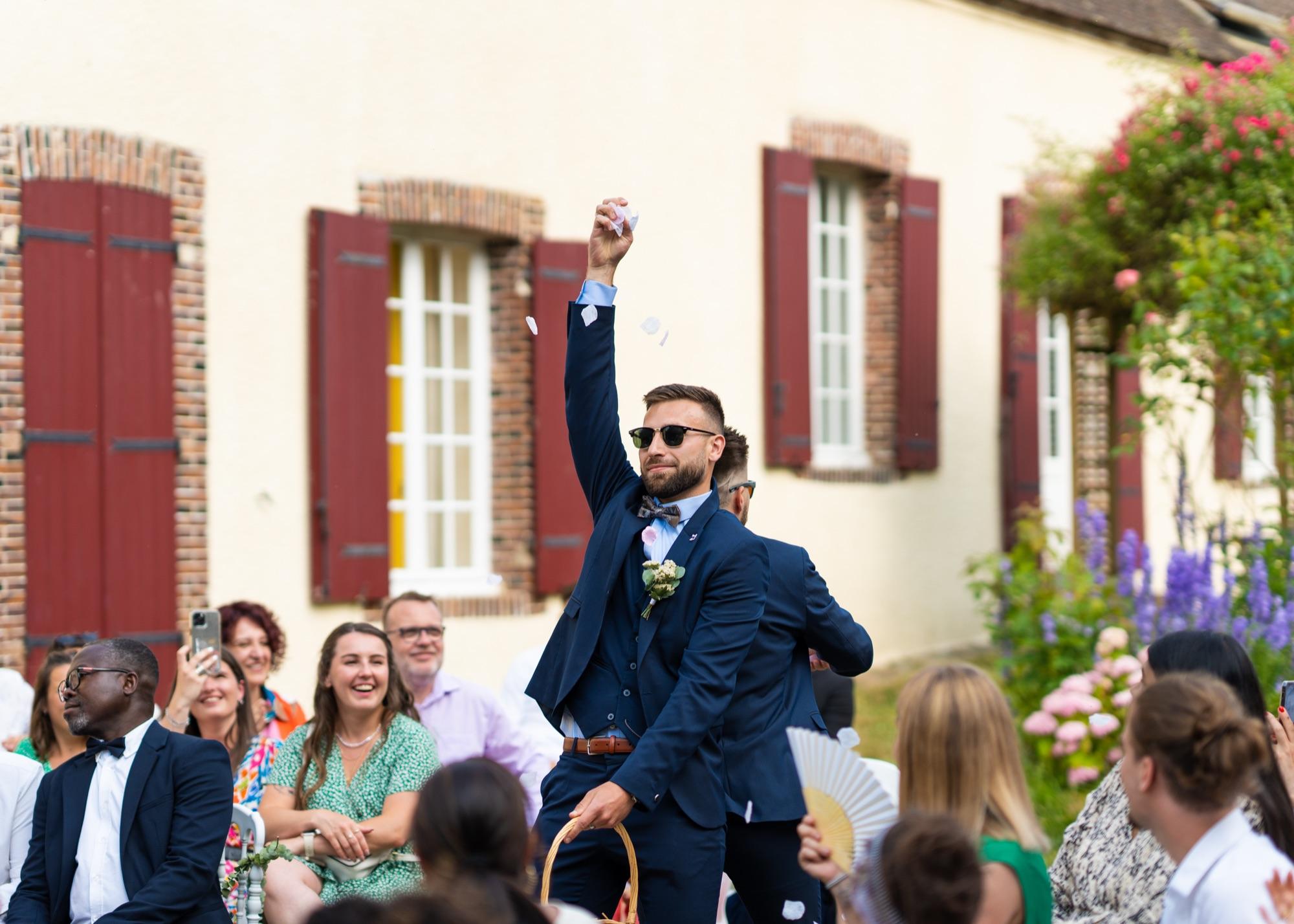 Elopement — bride in golden light